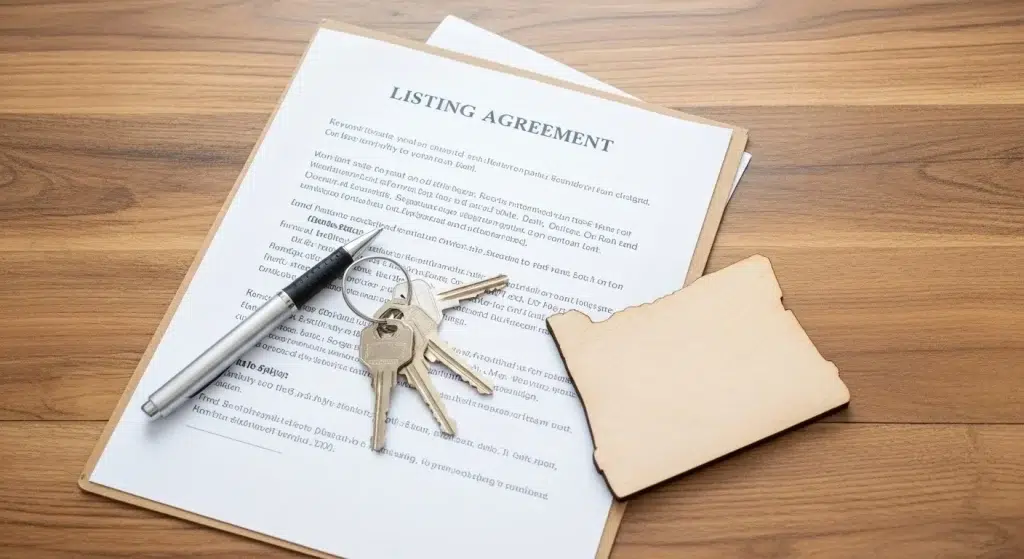 Listing agreement paperwork for seller representation in McMinnville Oregon real estate